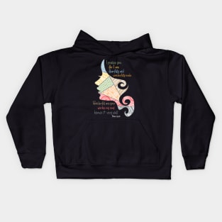 Fearfully and Wonderfully made.... Woman silhouette design Kids Hoodie